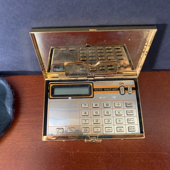 Vintage SAY NO TO DRUGS The Golden Case 24K Brass Calculator Nancy Reagan - Picture 3 of 6